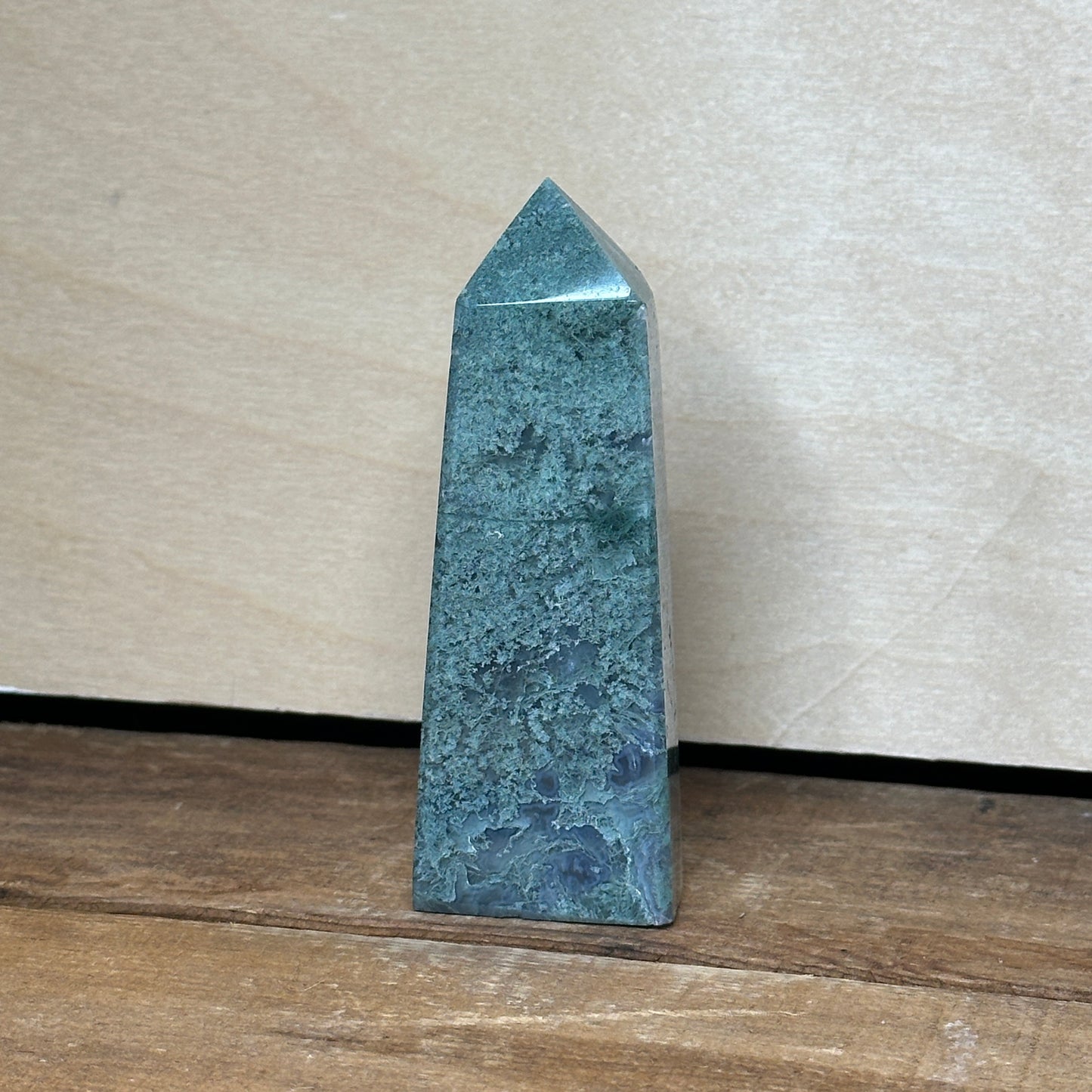 Moss Agate Tower (C) | Polished Crystal Tower