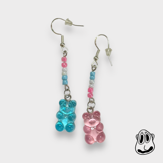 Trans Gummy Bear Earrings | Handmade Jewelry