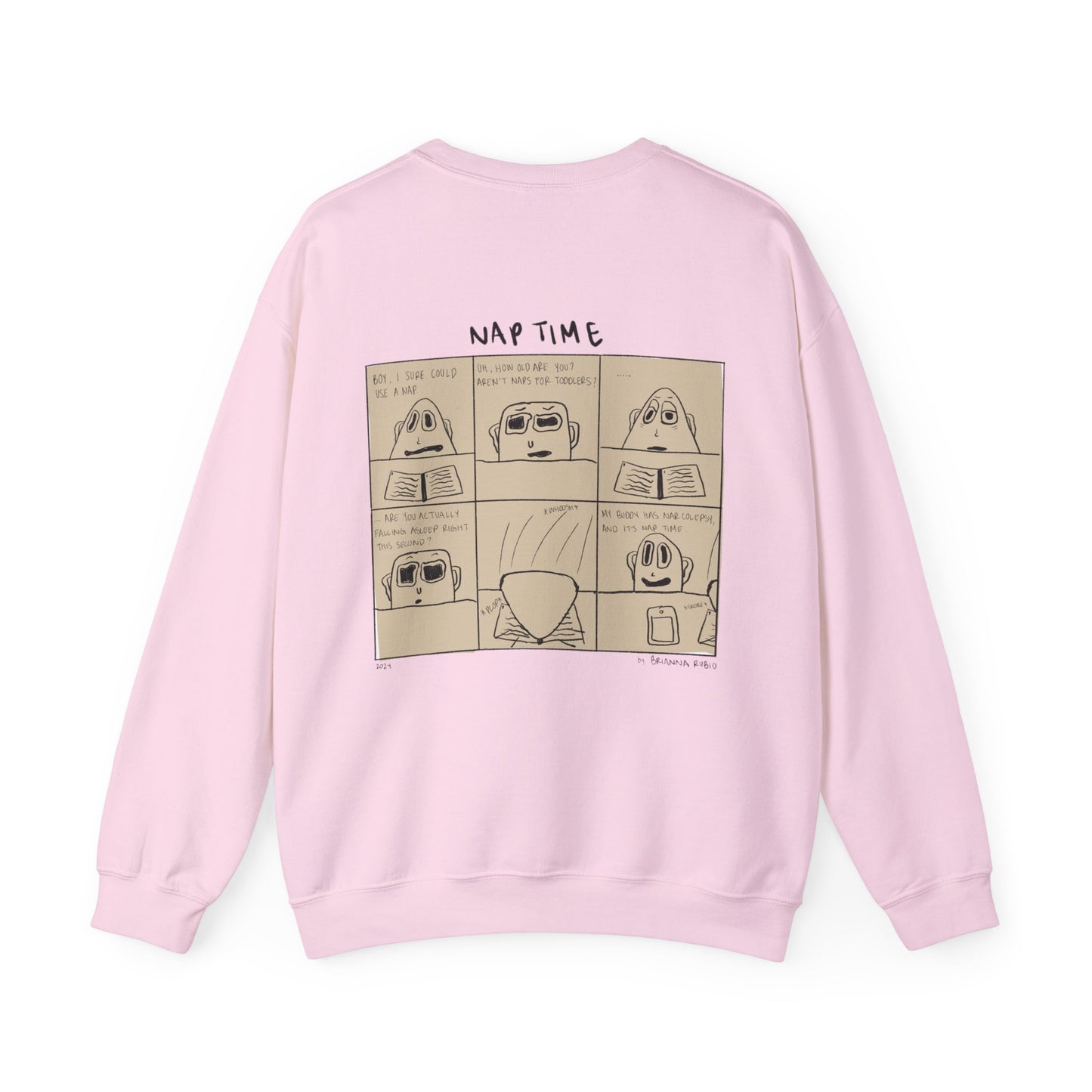 Nap Time Comic Crewneck