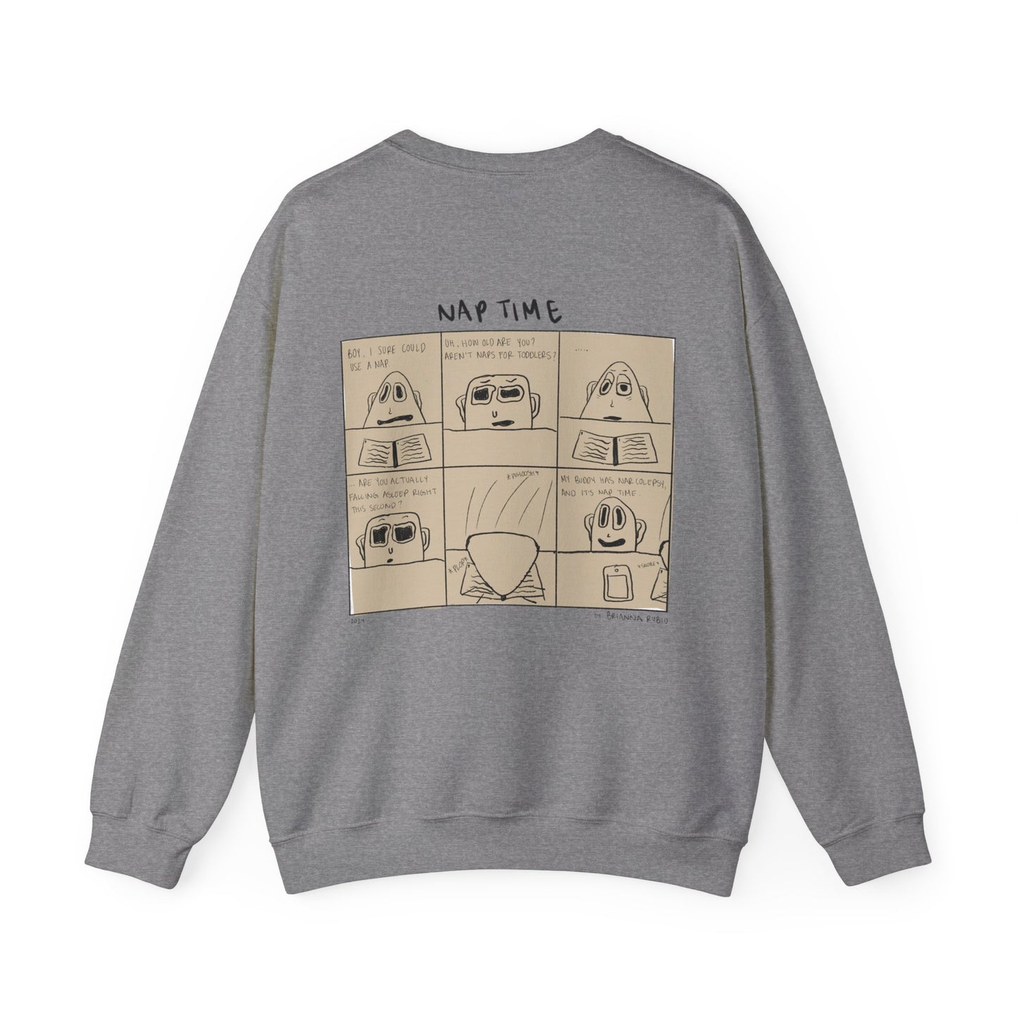 Nap Time Comic Crewneck