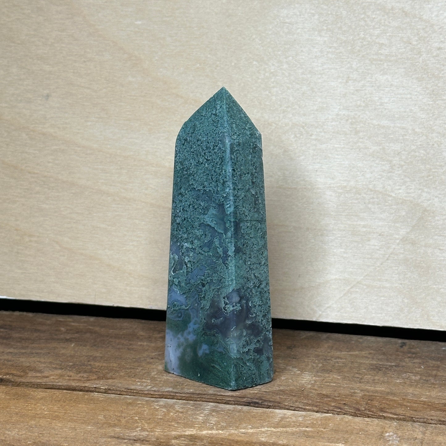 Moss Agate Tower (C) | Polished Crystal Tower