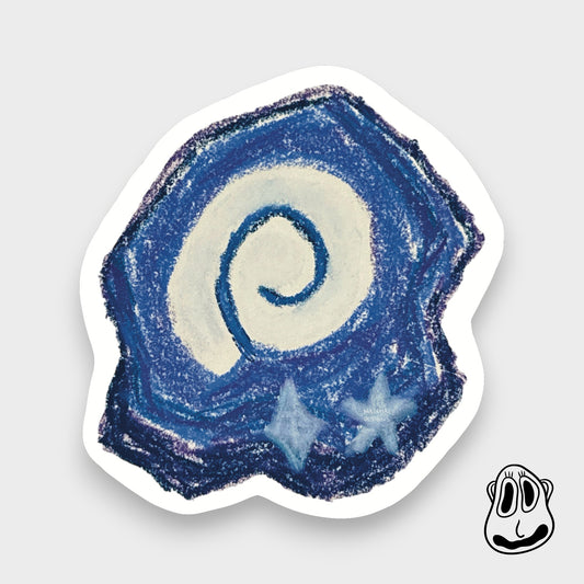 AC Fossil Sticker | Handmade Original Art Waterproof Vinyl Sticker