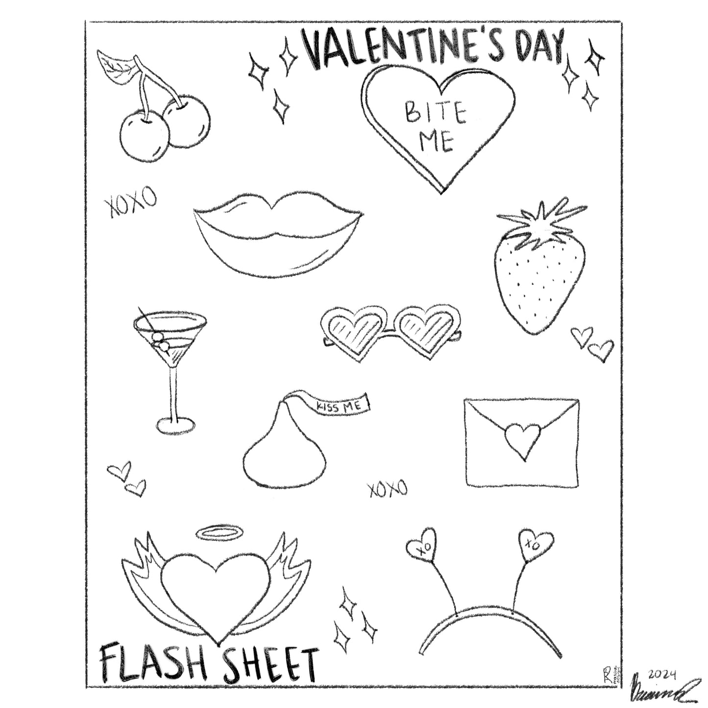 Valentine’s Day Flash Sheet