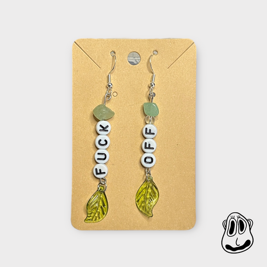 Fuck Off Earrings | Handmade Jewelry