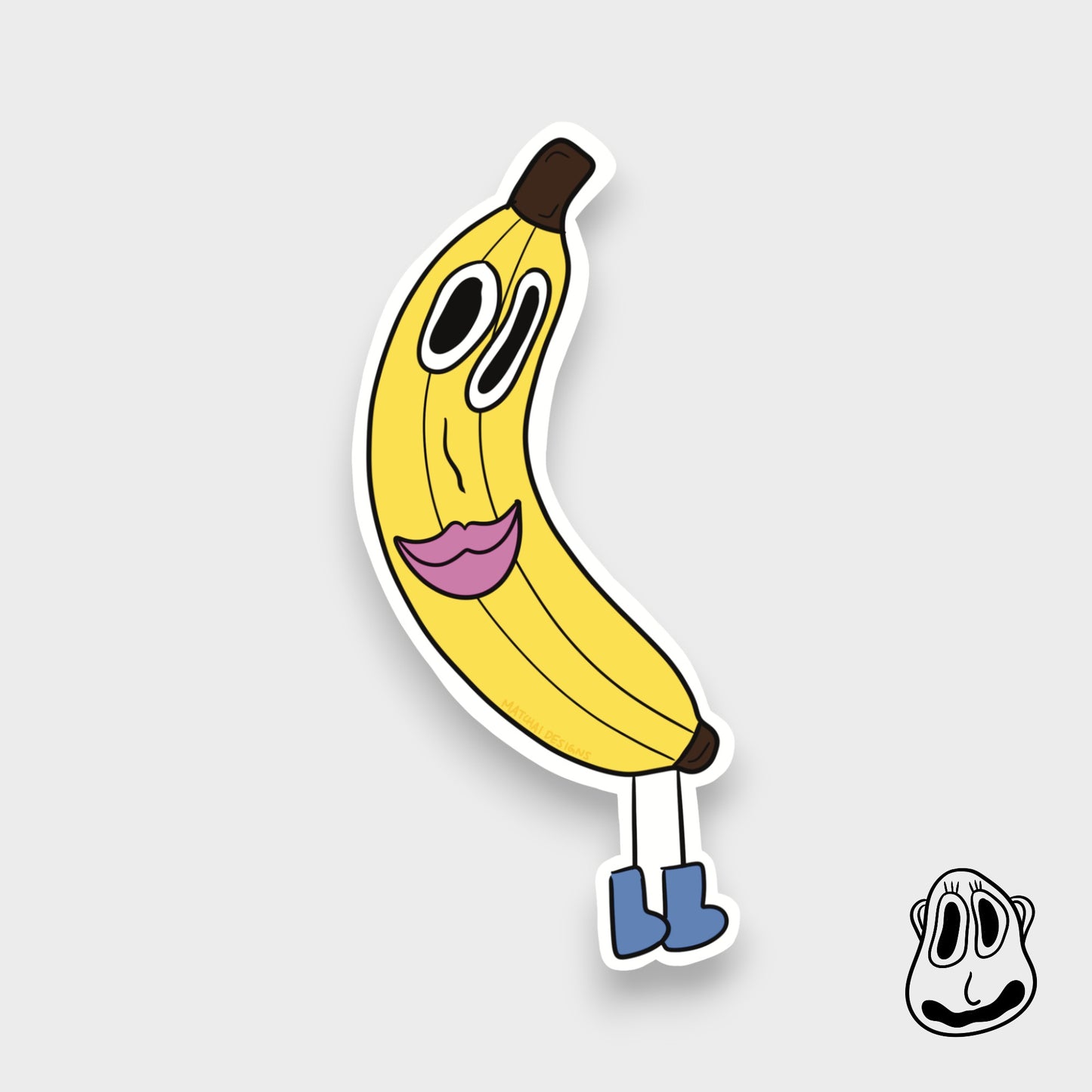 Bananas Sticker | Handmade Original Art Waterproof Vinyl Sticker