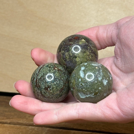 Dragon Bloodstone Mini Sphere | Crystal Spheres