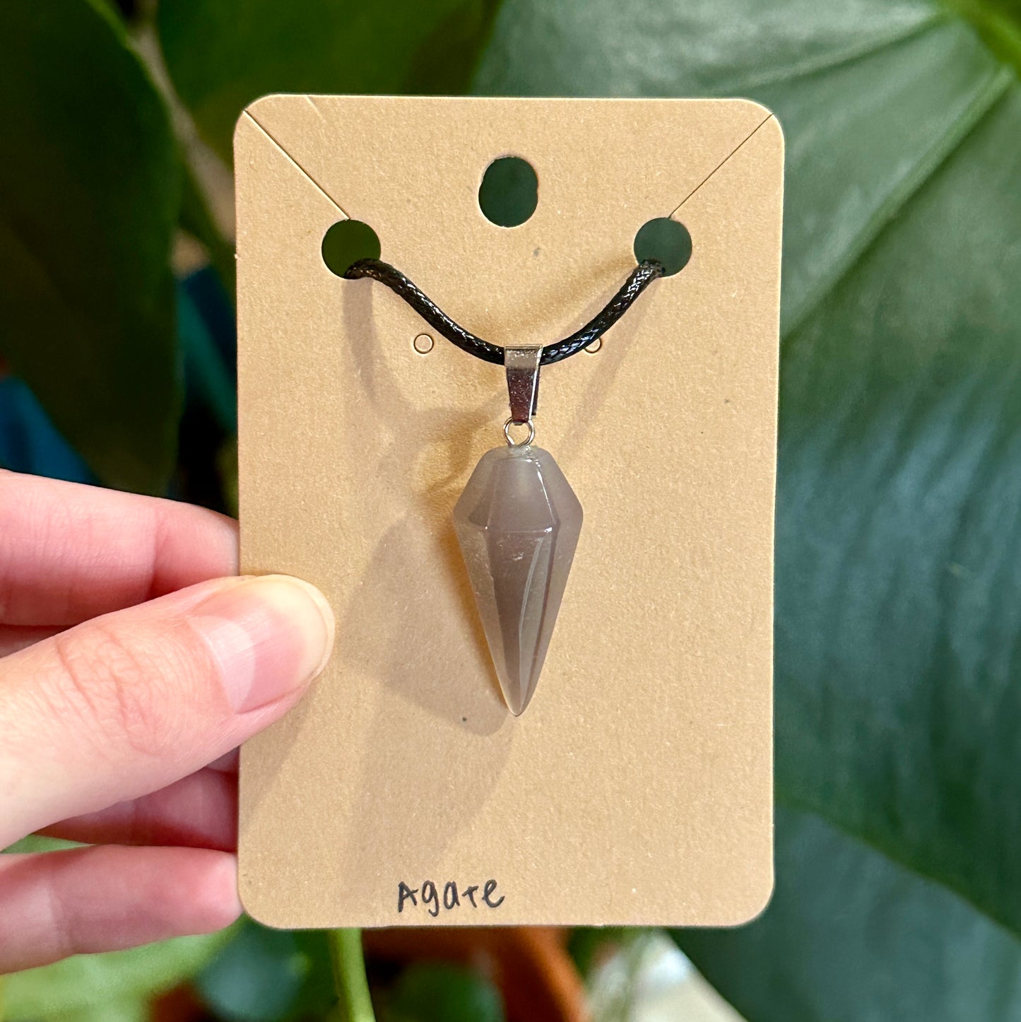 Pendulum Crystal Necklace | Natural Crystal Pendant, Unique Handmade Jewelry