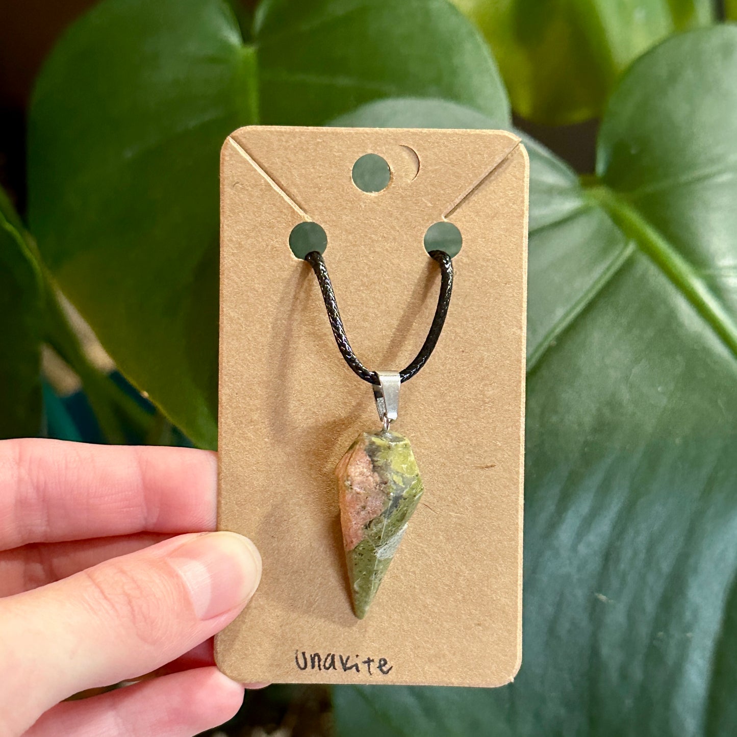 Pendulum Crystal Necklace | Natural Crystal Pendant, Unique Handmade Jewelry