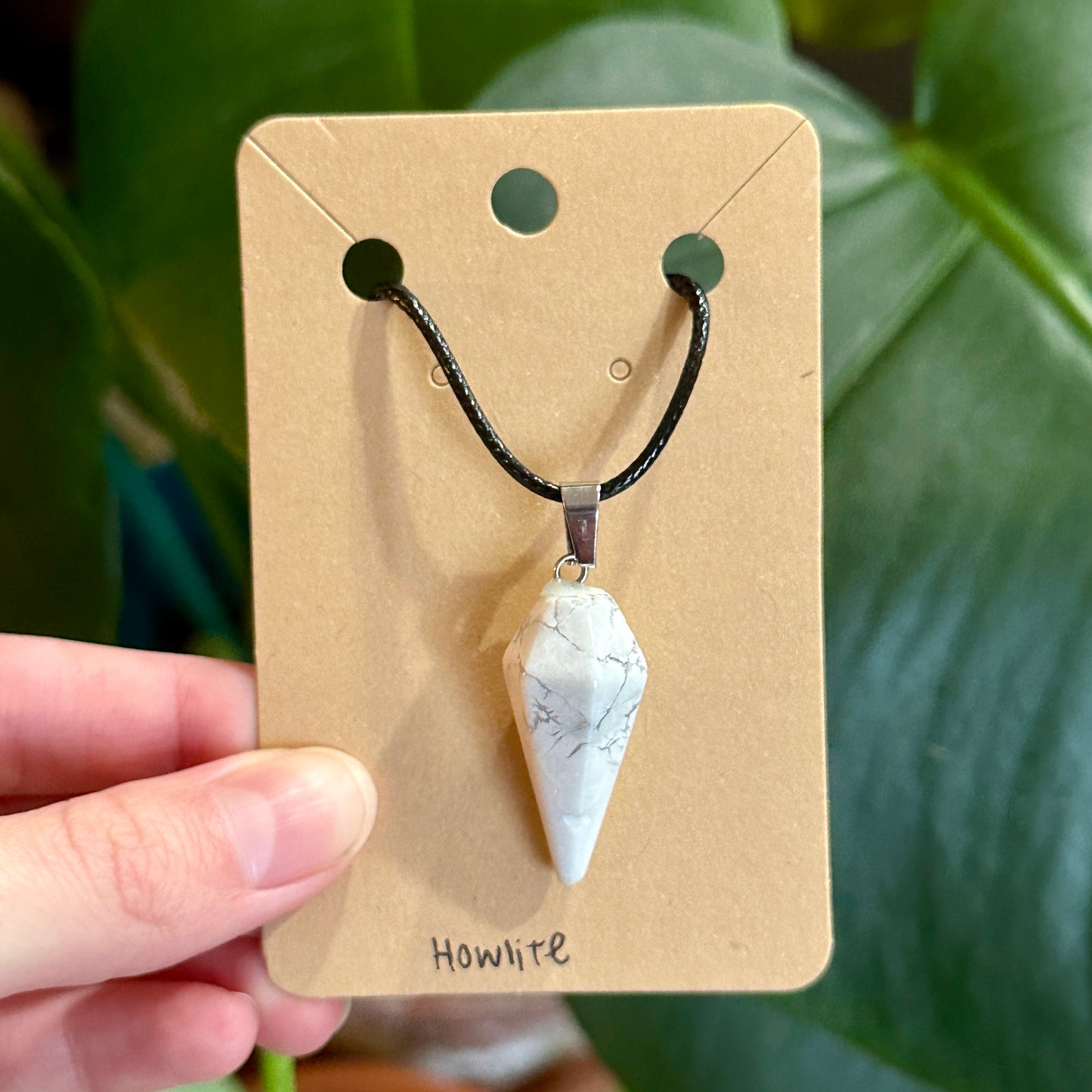 Pendulum Crystal Necklace | Natural Crystal Pendant, Unique Handmade Jewelry