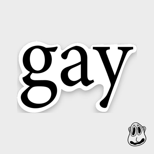 Gay Sticker | Handmade Original Art Waterproof Vinyl Sticker