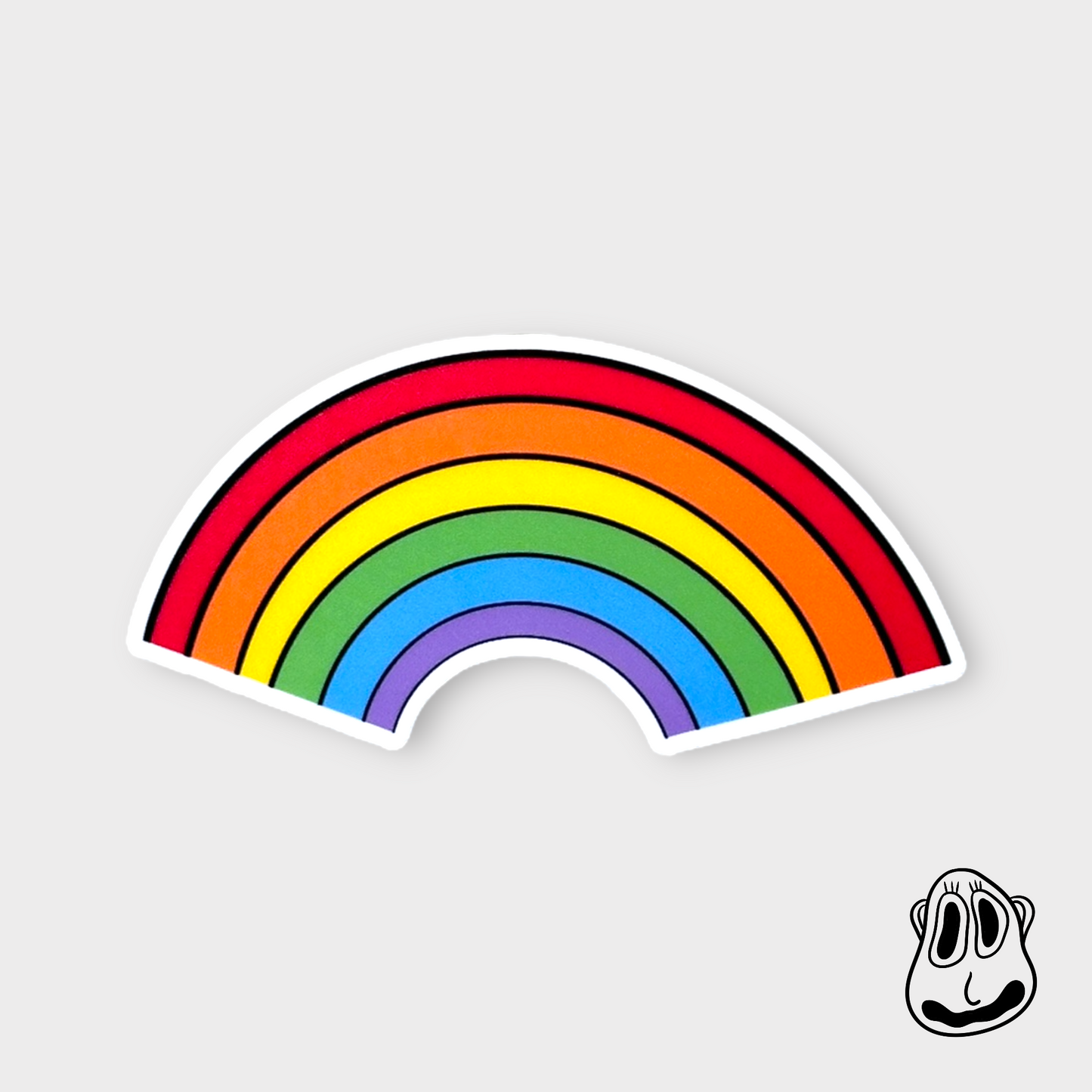 Rainbow Sticker | Handmade Original Art Waterproof Vinyl Sticker