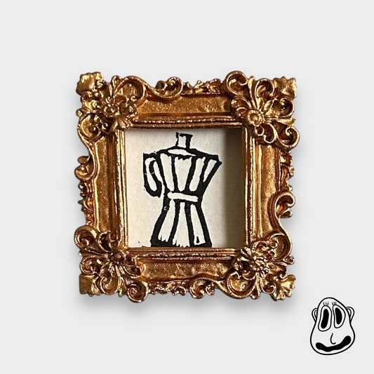 Mini Lino Print Framed Magnets