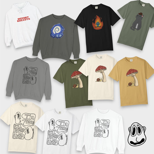 Assorted Apparel | Garment-Dyed, DTG Printed Clothing