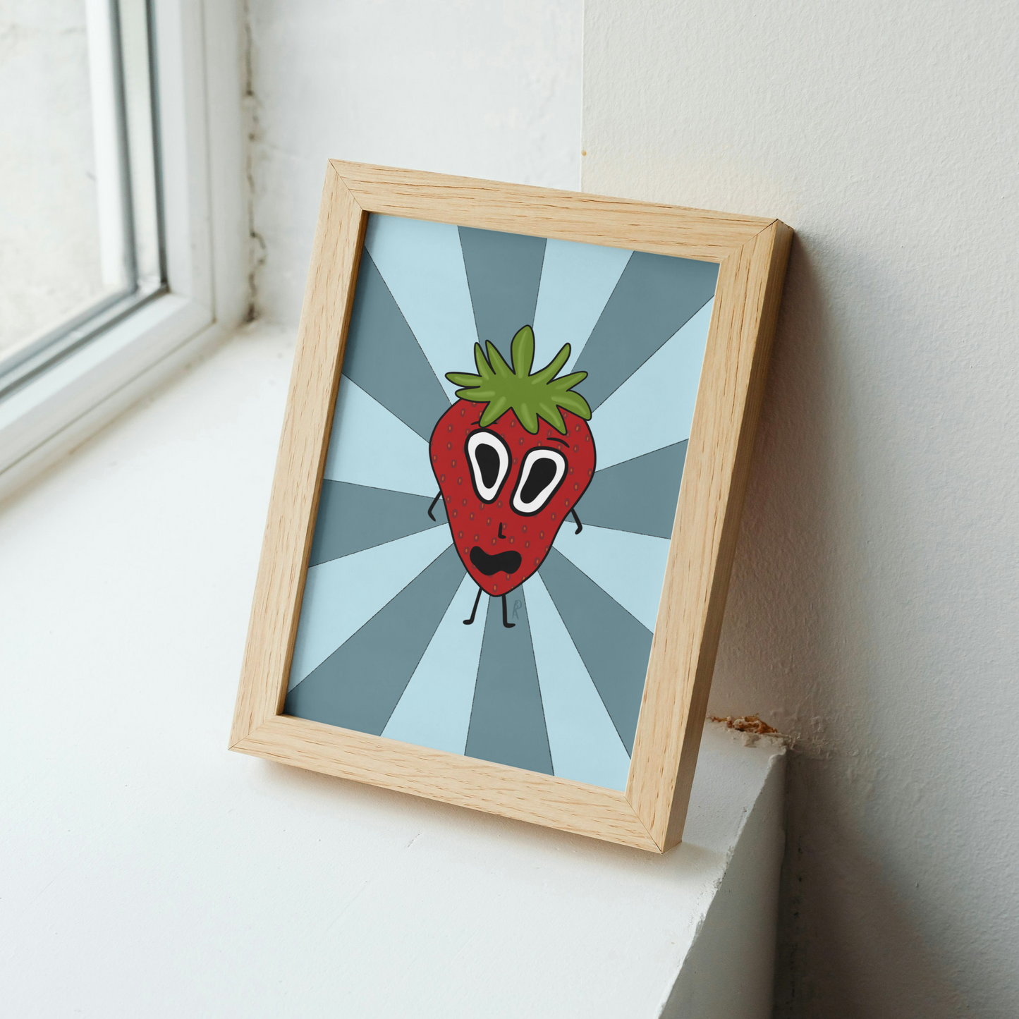 Strong Strawberry Art Print