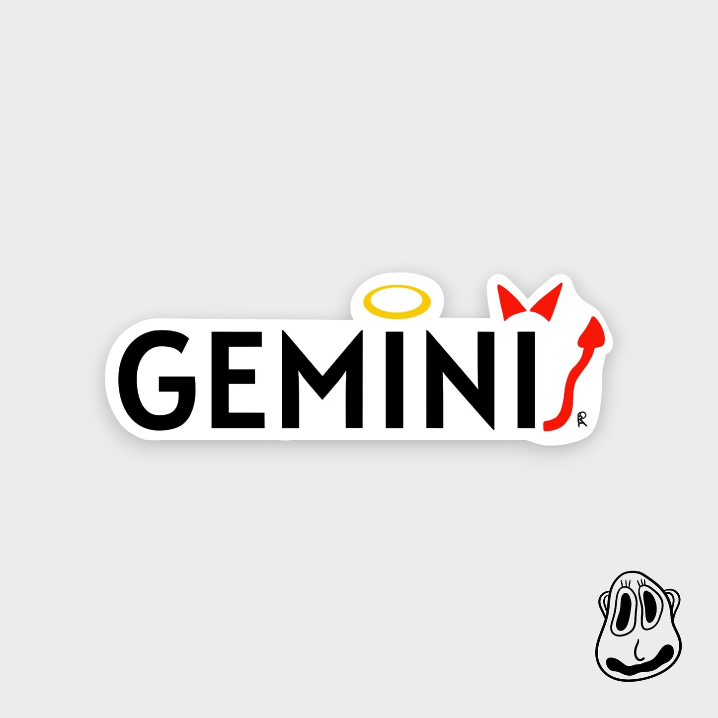 GEMINI Sticker | Handmade Original Art Waterproof Vinyl Sticker