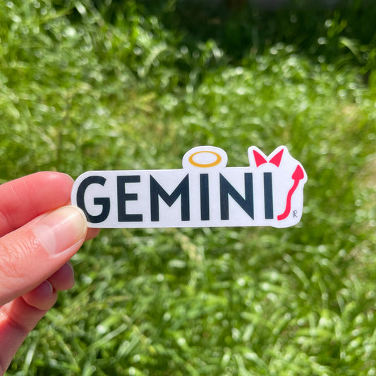 GEMINI Sticker | Handmade Original Art Waterproof Vinyl Sticker