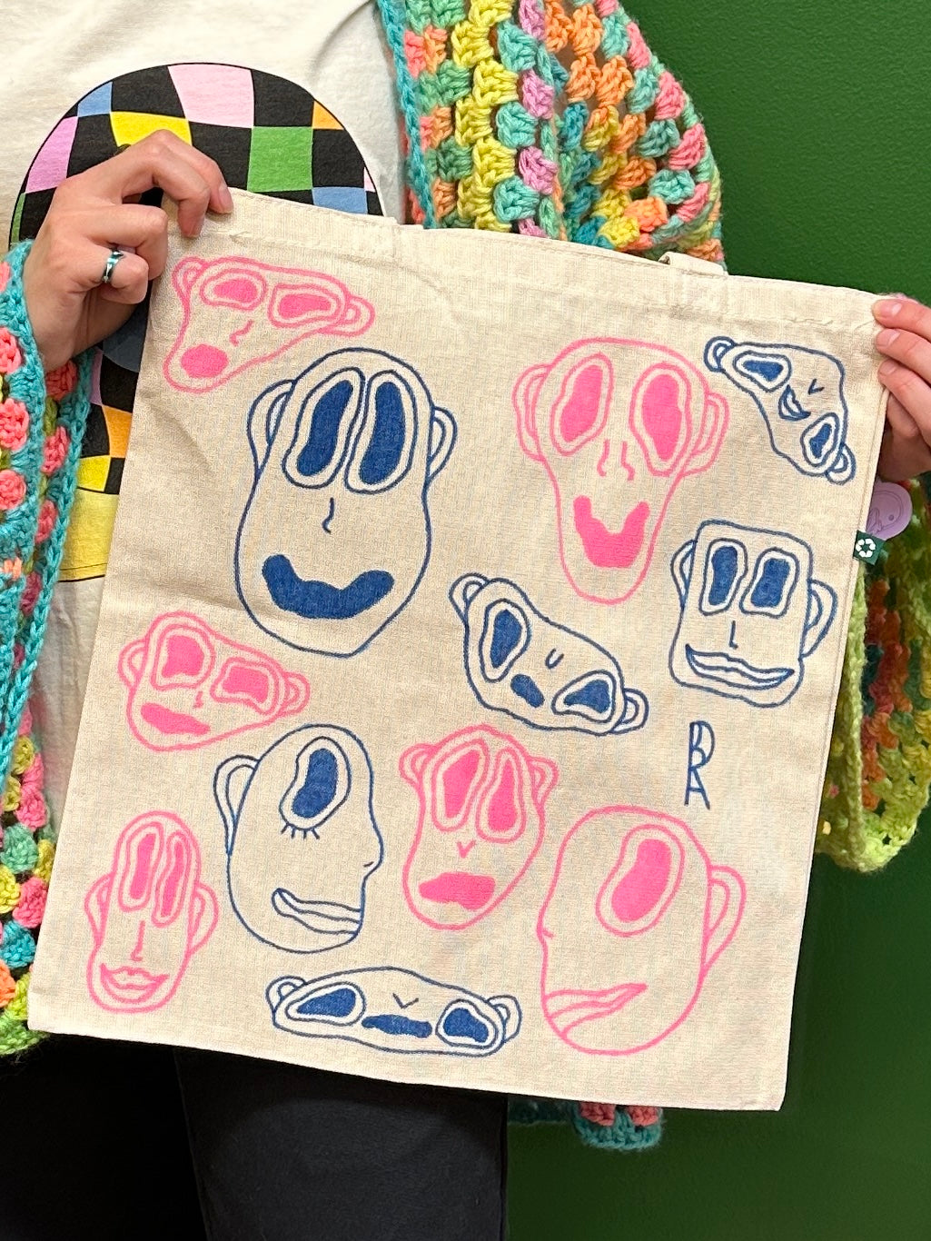 Faces Tote Bag